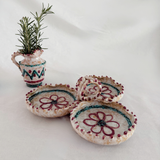 Italian Trio Glazed Dish with Handle