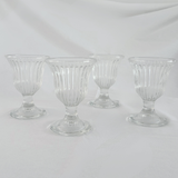 Pressed French Wine Glasses - Set Of Four