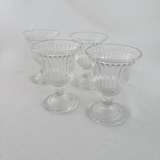 Pressed French Wine Glasses - Set Of Four