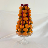 Footed Glass Petal Compote Dish