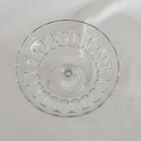 Footed Glass Petal Compote Dish
