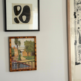 Pool House, Oil On Board, Signed, Framed