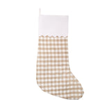 Beige and Blanc Noël Christmas Stocking
