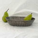French Woven Steel Bread and Egg Basket