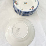 Sarreguemines 'Didier' Pattern Side Plates - Set of Nine