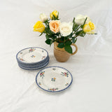 Sarreguemines 'Didier' Pattern Side Plates - Set of Nine