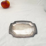 French Art Deco Bow Silver-Plated Dish