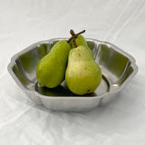 French Stainless Steel Scalloped Bowl