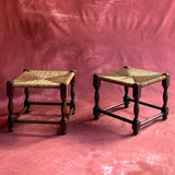 Tabouret French Rush Stool - Two Available